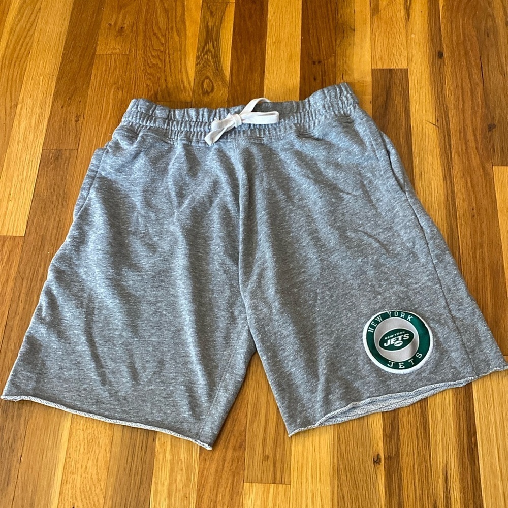 NFL Men’s Gray Jets Sweat Shorts Size M